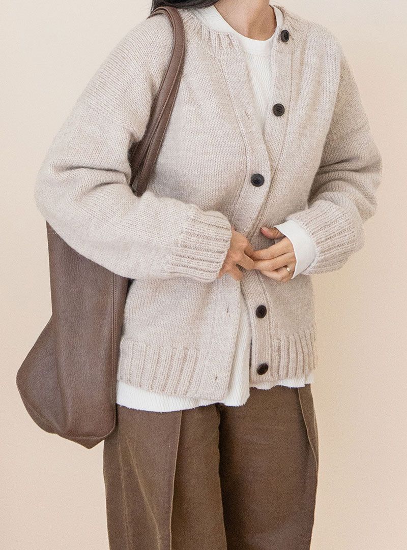 노르웨이지안 울 빙봉 가디건