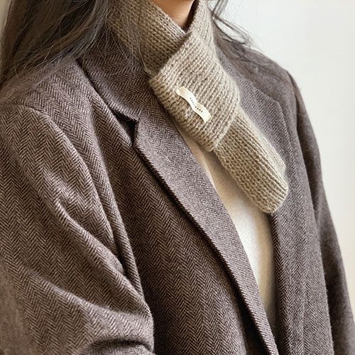 솔로캐시미어 너음 목도리(캐시미어 100%)