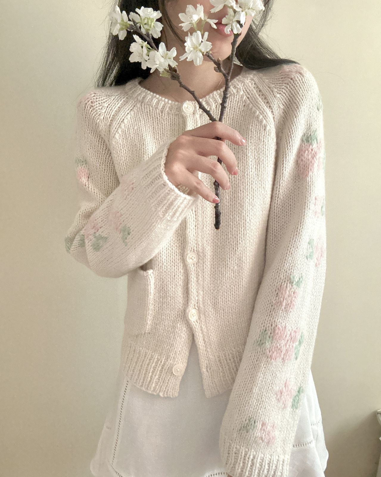 꽃보라 가디건