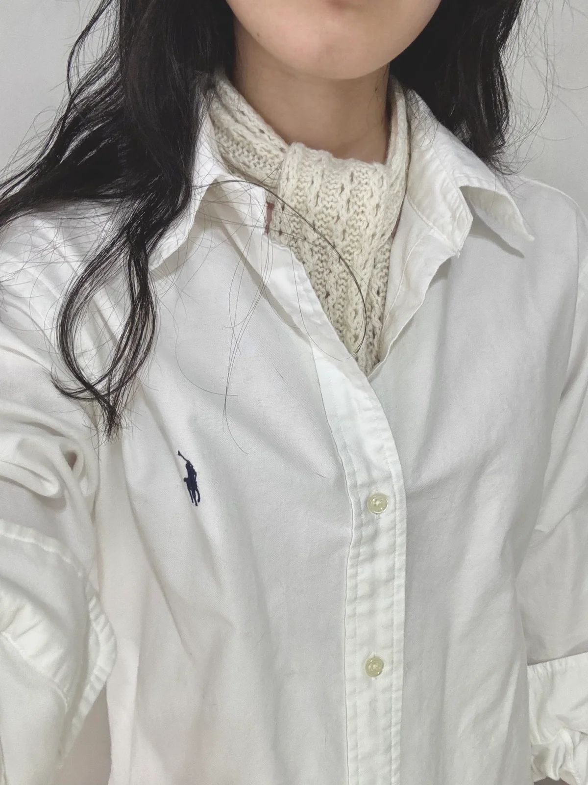 조팝꽃밭스카프