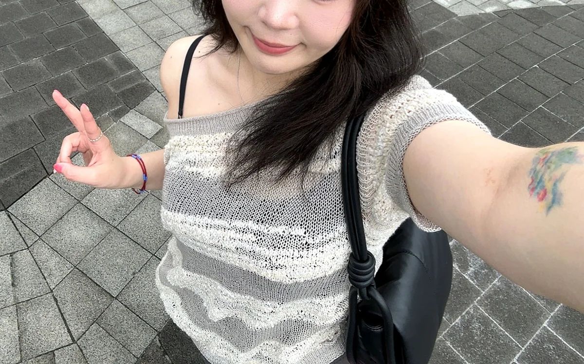 션니 해파리 오프숄더 탑