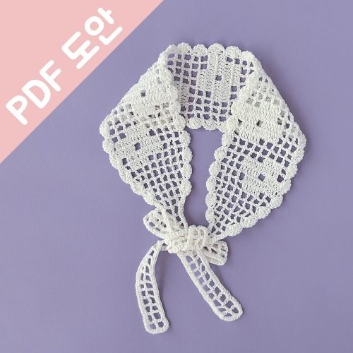 코바늘 로지 방안뜨기 헤어밴드
