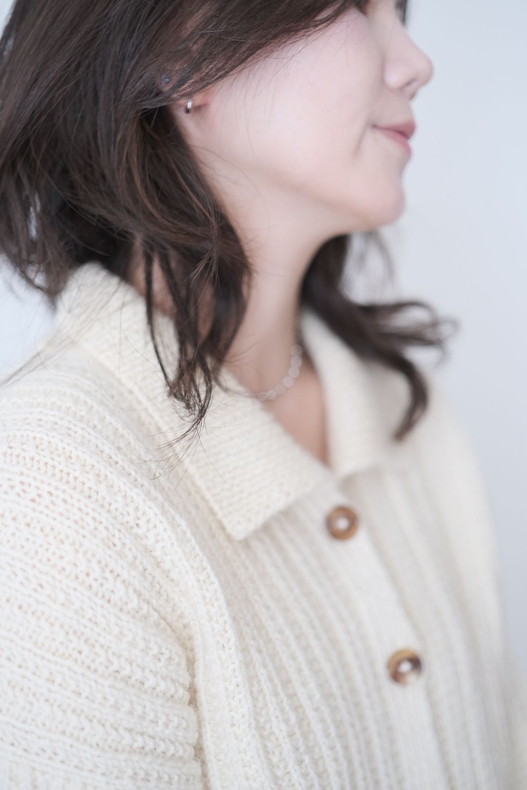 그 칼라 가디건