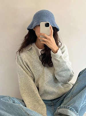 메리노블렌드&멀버리 실크 모헤어 윈터 배배햇