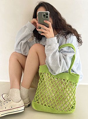 체이니코튼 바캉스 네트백