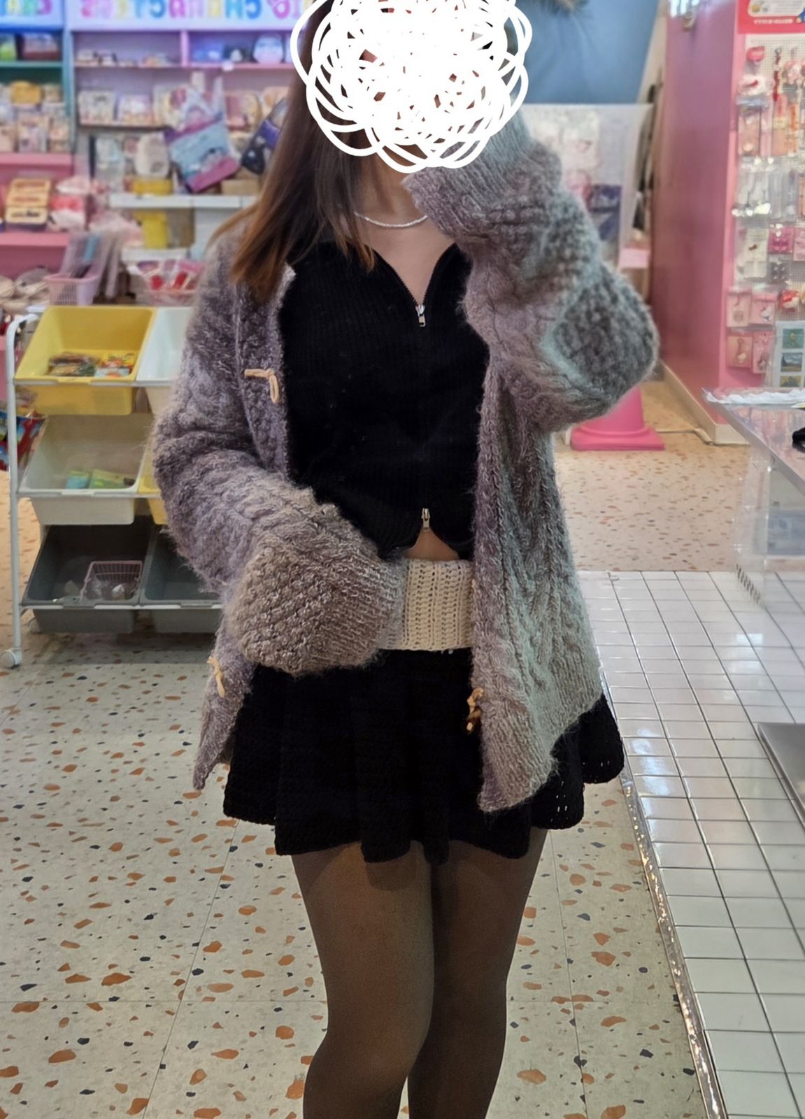 폴드 오버 코튼 스트럭처드 플리츠 스커트