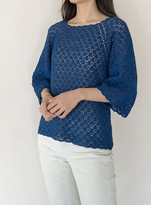 까사리아 스퀘어 썸머 니트