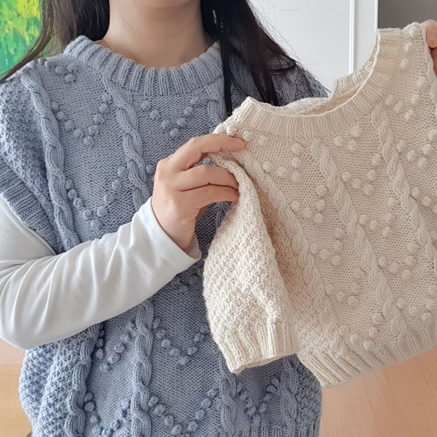블리스 팝콘 스웨터 아이