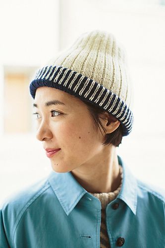 리버시블 니트 모자