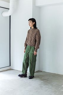 웨이스트 마크 케이블 풀오버