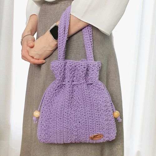 마크라메 자스민 플리츠백