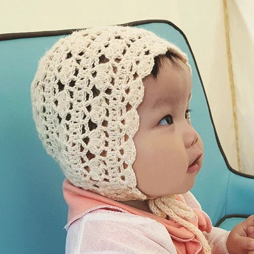 베이비 알파카 코튼 사랑스러운 아기 보넷