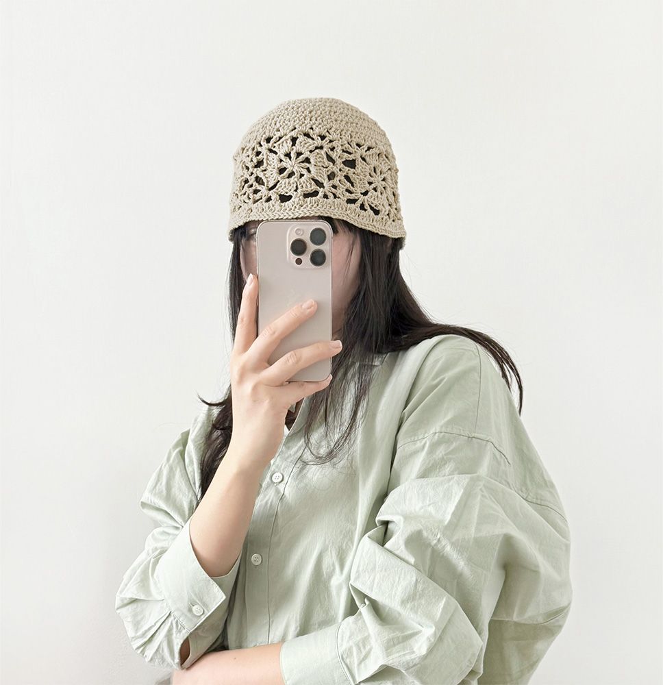 린넨 VIP 레이시 비니