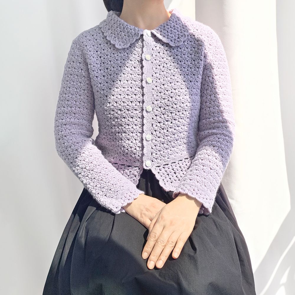 수아베 카라 프릴 자켓
