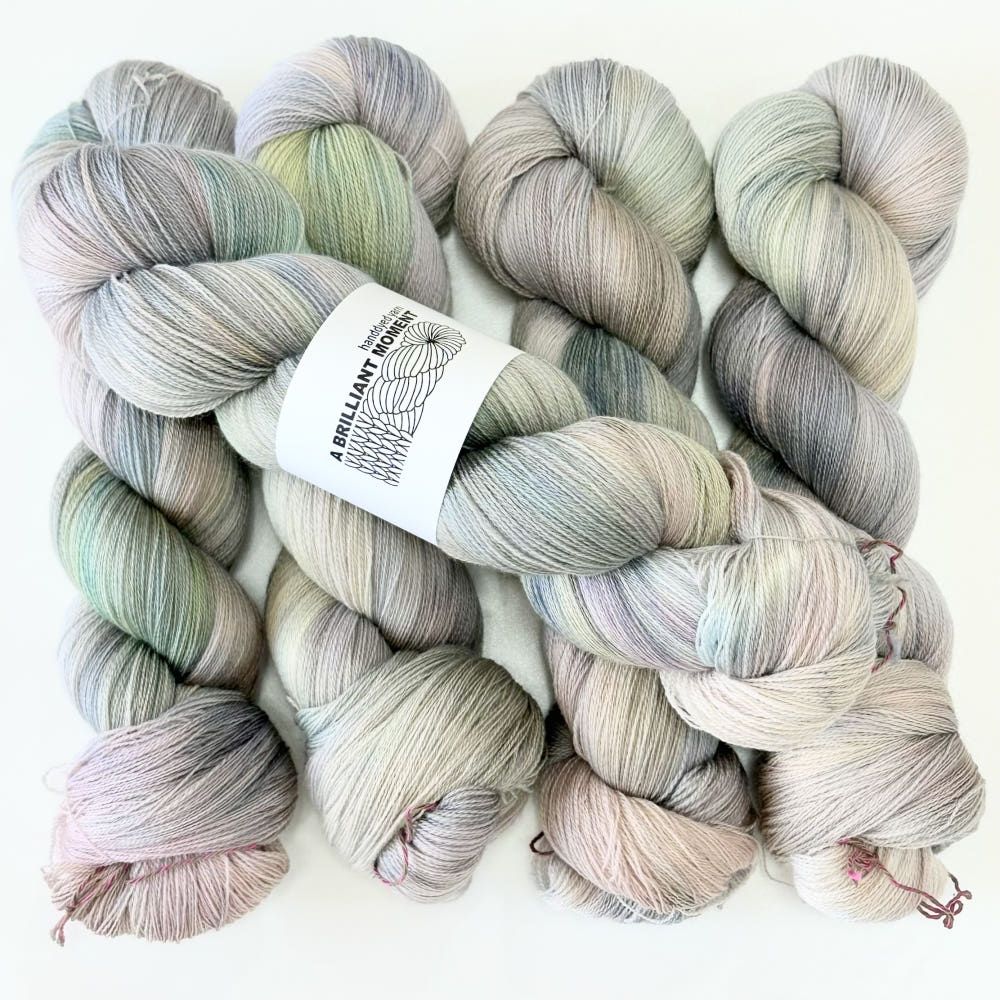 비 오는 날 수채화 2ply Lace